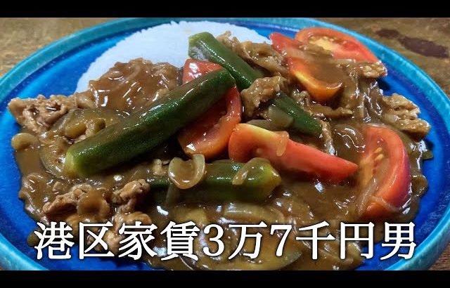 【岡田を追え!!】夏野菜カレーを作ってかっこつける港区家賃3万7千円男