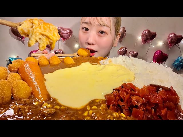 MIYU ASMR カレーライス Curry and Rice【日本語字幕】【咀嚼音/ Mukbang/ Eating Sounds】